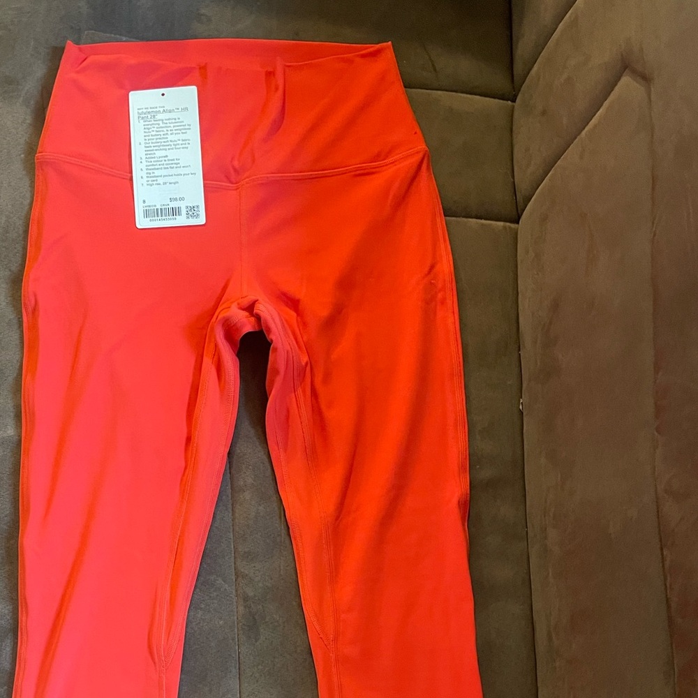 Lululemon Align HR Pant 28” Carnation red